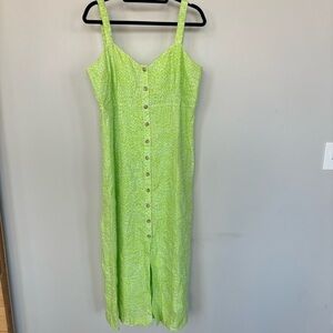 Whistles Warped Checkerboard Midi Dress Size 12